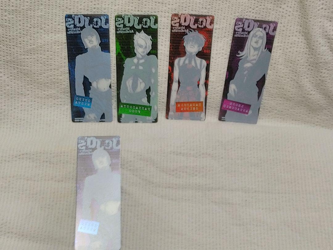 Amazon | ジョジョの奇妙な冒険 5部黄金の風 クリアしおり 5枚セット